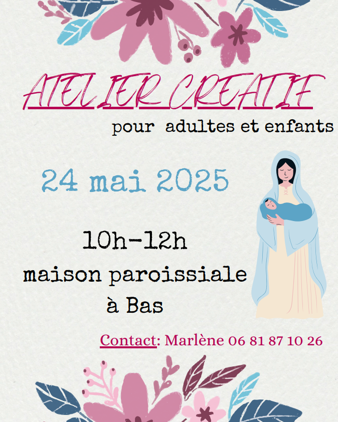 Atelier Créatif Marie le 24 mai 2025 à Bas