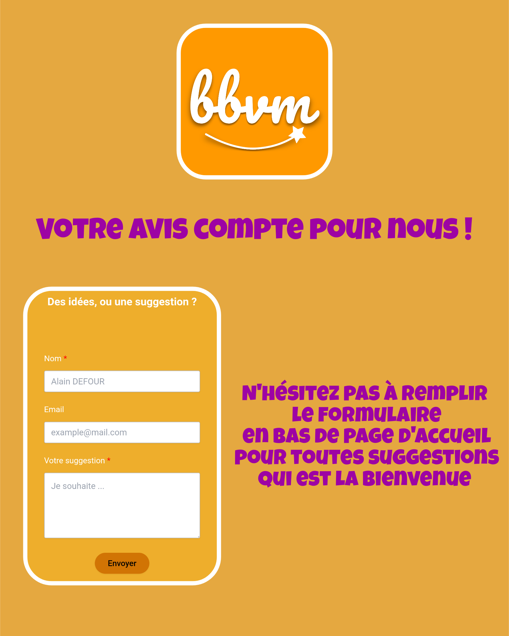 Votre avis prend vie sur bbvm.fr